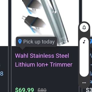Lithium ion battery cordless Wahl beard nose hair trimmer. Waterproof,